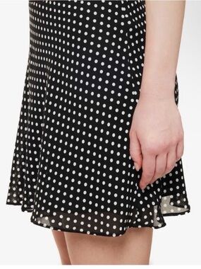 Reformation Black & White Polka Dot Mini Skirt Size XS